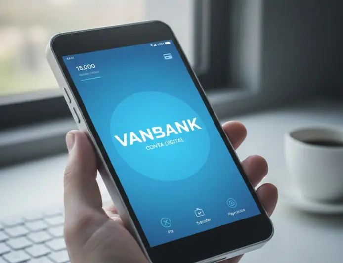 Chega de burocracia! VANBANK é a conta digital feita para simplificar sua vida financeira
